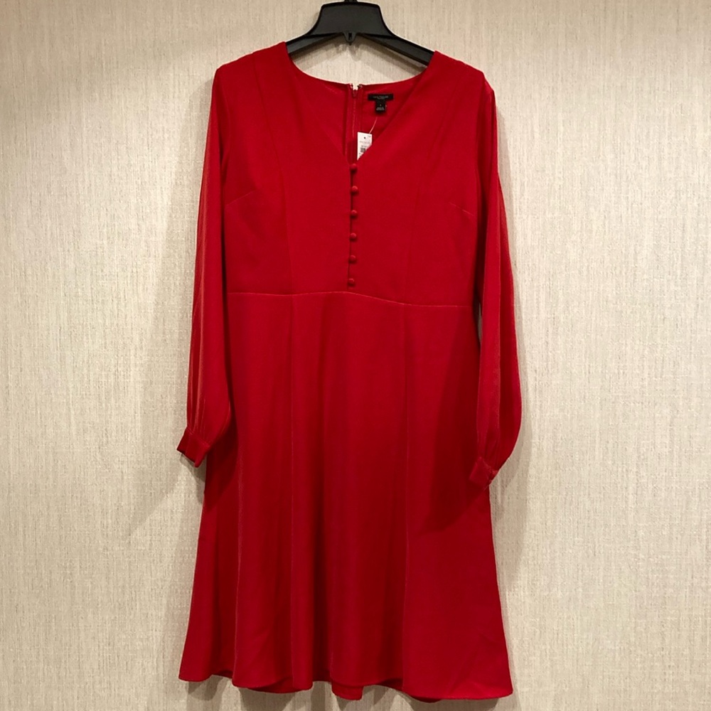 NWT Hot Red Anne Taylor Dress Sz 8